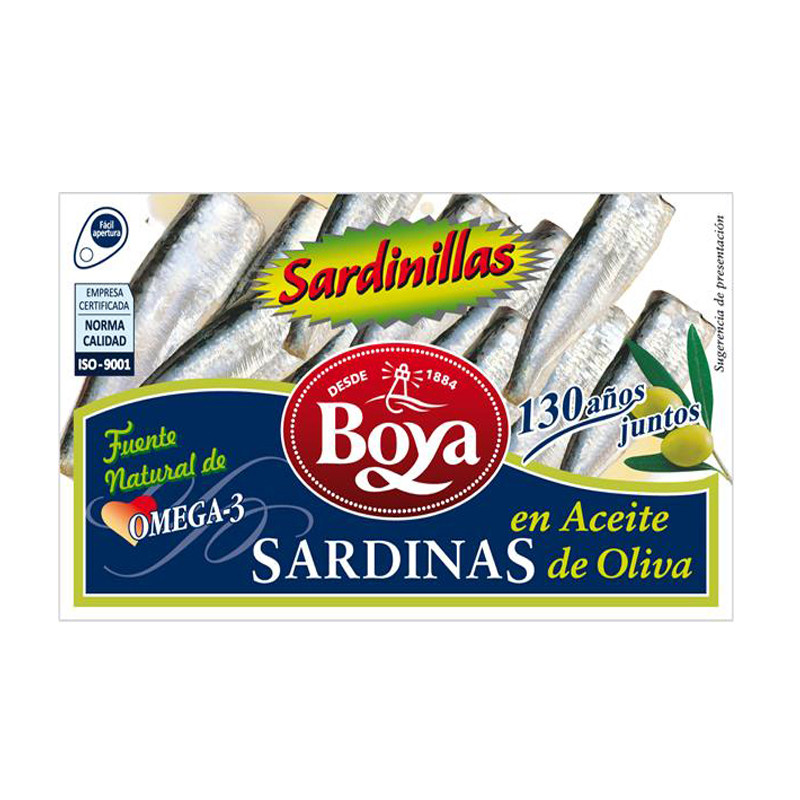 SARDINILLAS EN ACEITE DE OLIVA (6/10) LATA RR-90